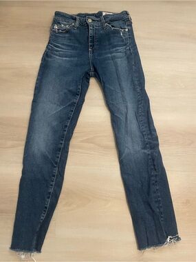 Ag Adriano Goldschmied Dark Blue Skinny Jeans